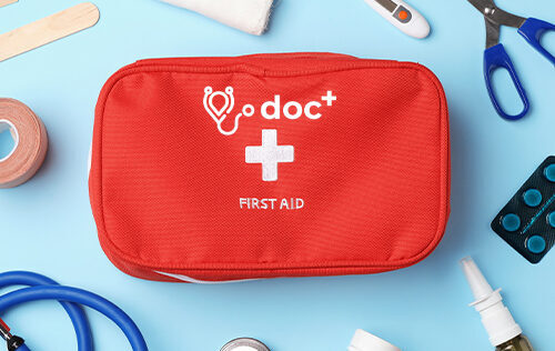 Assorted promotional items Medical Kit